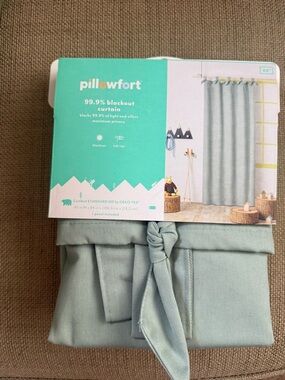 Pillowfort Blackout Curtain Panel in Teal